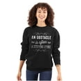 thumbnail image 1 of Obstacle Stepping Stone Inspirational Women Plus Size Crewneck Sweatshirt Brisco Brands 3X, 1 of 5