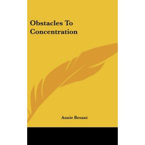 Obstacles To Concentration (Hardcover)