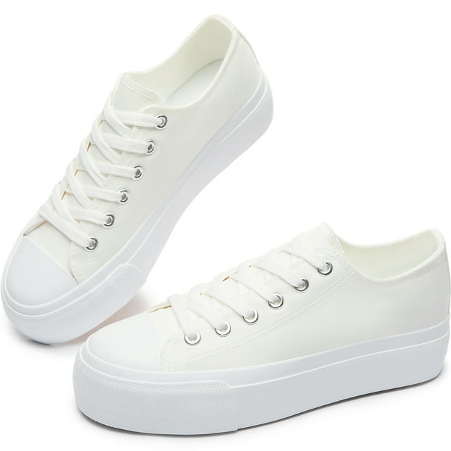 Obtaom Platform Fashion Women’s Low Top Canvas