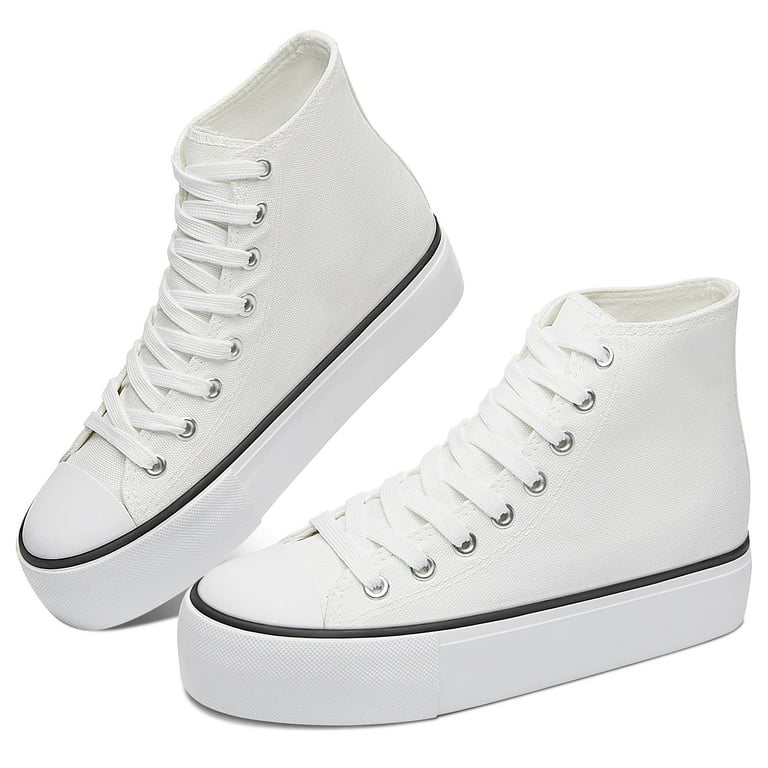 Women's White store Sole Canvas Shoes