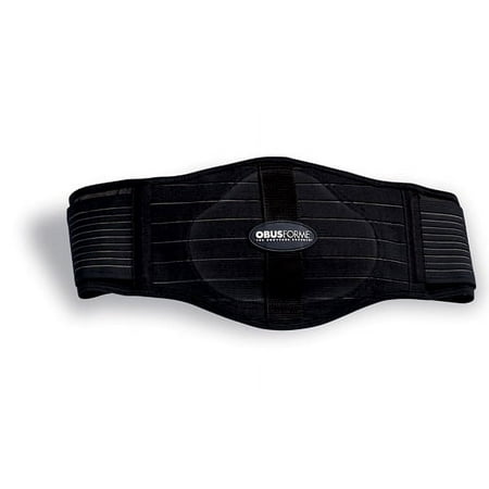 ObusForme Men’s Back Support Belt S/M – Black, Adjustable Lumbar Support for Posture Lifting