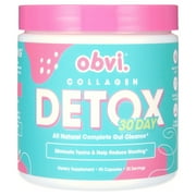 Obvi 30 Day Collagen Detox, All Natural Complete Gut Cleanse, 90 Capsules (30 Servings)