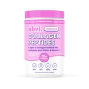 Obvi Unflavored Collagen Peptides Powder, Multi Collagen Supplement with Hyaluronic Acid, Biotin, and Vitamin C, 14 Servings