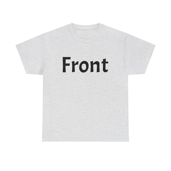 Short Sleeve Front Back T-Shirt