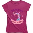 thumbnail image 1 of Obviously A Unicorn Magical Fantasy Animal Horse Lover Funny Women's T-Shirt, 1 of 4