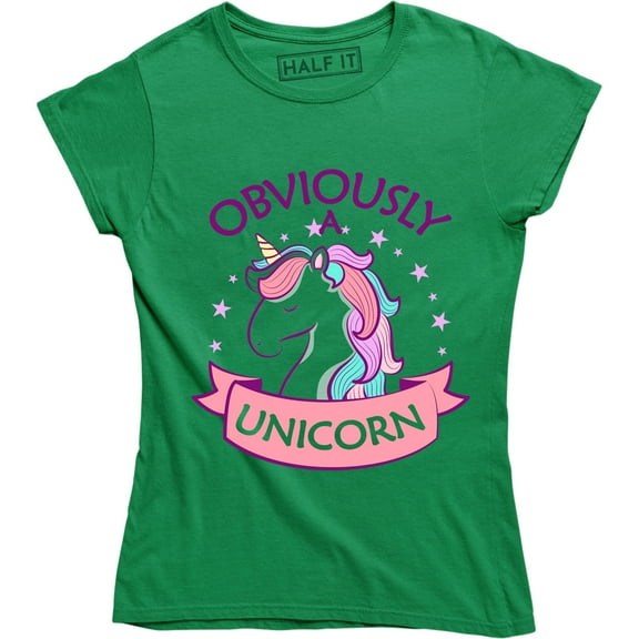 Obviously A Unicorn Magical Fantasy Animal Horse Lover Funny Women's T-Shirt