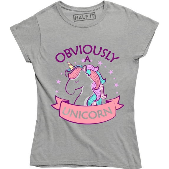 Obviously A Unicorn Magical Fantasy Animal Horse Lover Funny Women's T-Shirt
