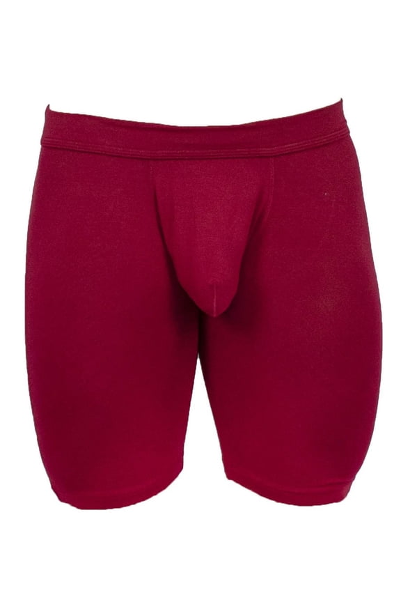 EliteMan Boxer Brief 9inch Leg - Maroon Red