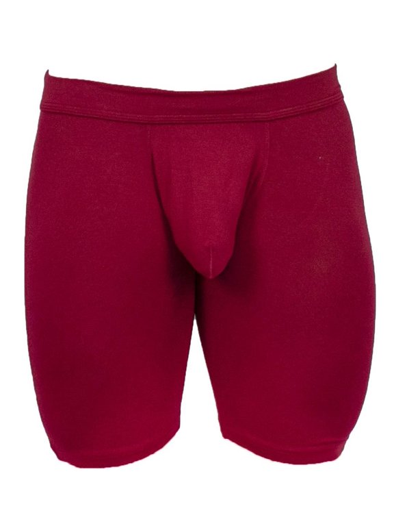 EliteMan Boxer Brief 9inch Leg - Maroon Red