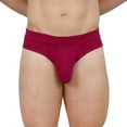 thumbnail image 1 of Obviously EliteMan Hipster Brief (Maroon, Small), 1 of 4