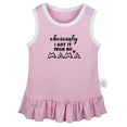 thumbnail image 1 of Obviously Got it from my Mama Funny Dresses For Baby, Newborn Babies Skirts, Infant Princess Dress, 0-24M Kids Graphic Clothes (Pink Sleeveless Dresses, 0-6 Months), 1 of 4