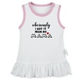 thumbnail image 1 of Obviously Got it from my Mama Funny Dresses For Baby, Newborn Babies Skirts, Infant Princess Dress, 0-24M Kids Graphic Clothes (White Sleeveless Dresses, 18-24 Months), 1 of 4