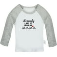 thumbnail image 1 of Obviously Got it From My Mama Funny T shirt For Baby, Newborn Babies T-shirts, Infant Tops, 0-24M Kids Graphic Tees Clothing (Long Gray Raglan T-shirt, 0-6 Months), 1 of 4