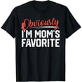 thumbnail image 1 of Obviously I'm Mom's Favorite Funny sibling Son Daughter T-Shirt, 1 of 4