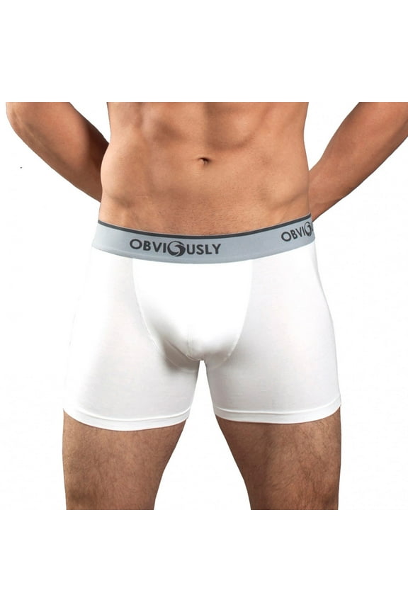 Men's Core Classic 3 Inch Boxer Brief (White, X-Large)