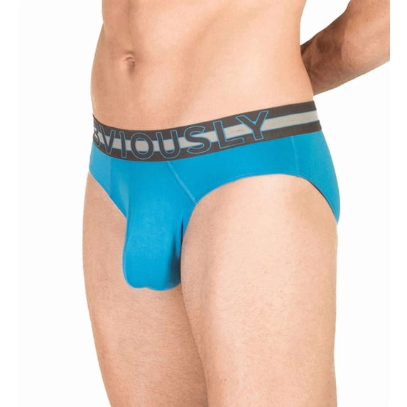Men's Obviously B02-1F EveryMan AnatoMAX Brief (Bondi Blue M)