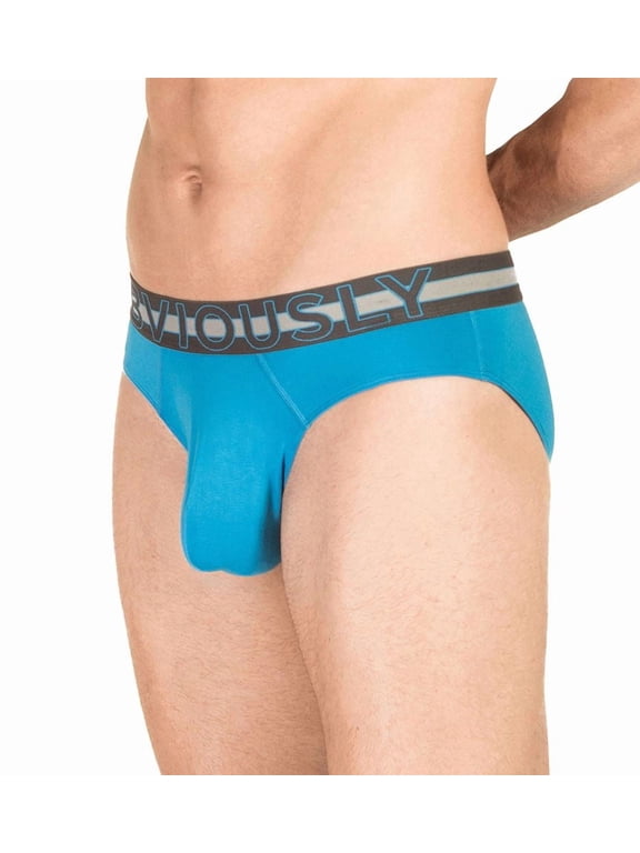 Men's Obviously B02-1F EveryMan AnatoMAX Brief (Bondi Blue M)