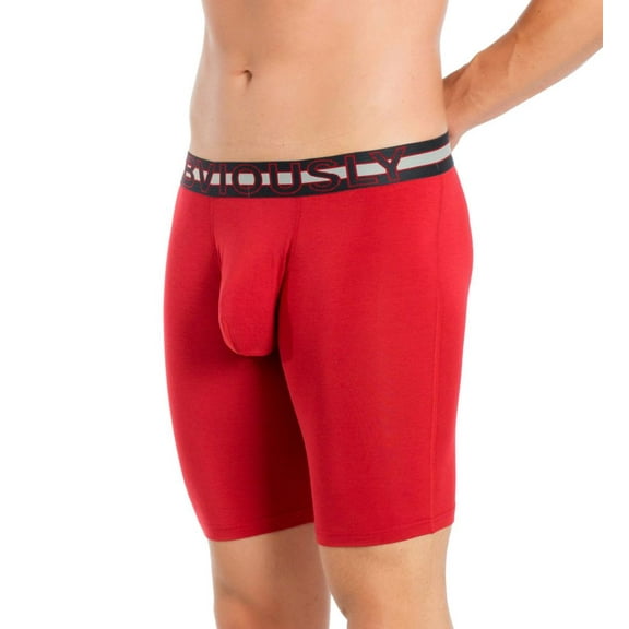Men's Obviously B01-1F EveryMan AnatoMAX 9 Inch Boxer Brief (Chilli Red XL)