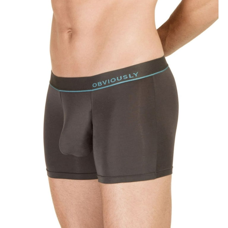 Black Obviously Primeman 3 Inch Leg Boxer Brief In Red | Simon