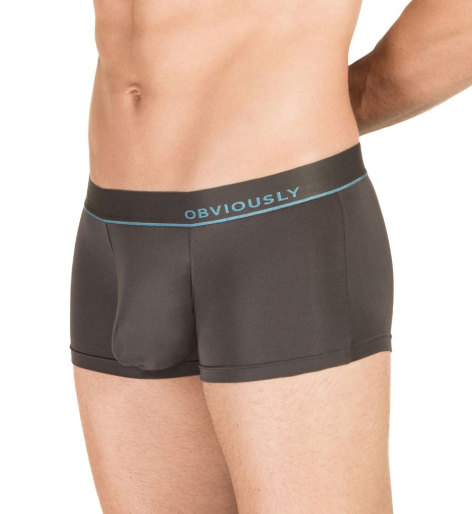 Obviously Men's PrimeMan Trunk Underwear (Titanium, Large