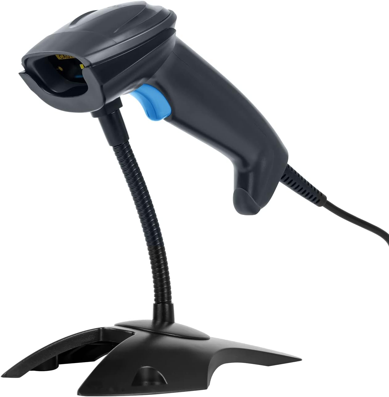 Obz 1D 2D Barcode Scanner With Stand, Usb Wired Handheld Qr Code