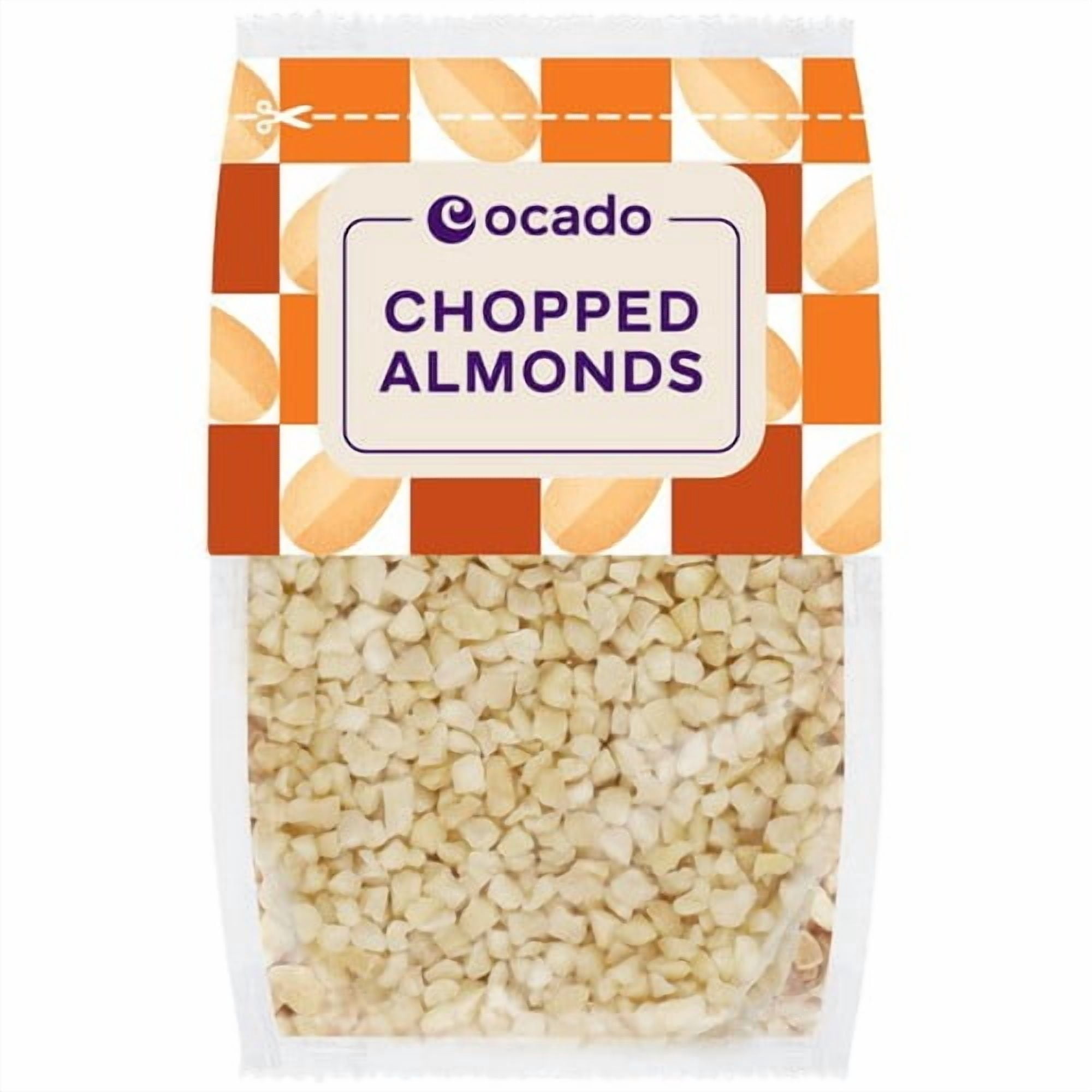 Ocado Chopped Almonds 100g, British Import (Pack of 3)