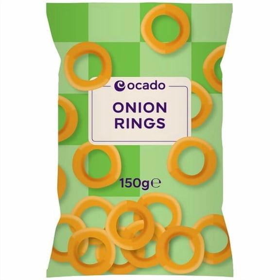 Ocado Onion Rings Crisps 150g, British Import (Pack of 3)