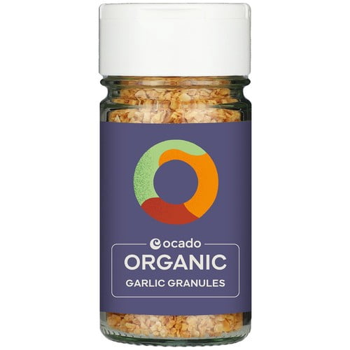 Ocado Organic Garlic Granules 50g, British Import (Pack of 2)