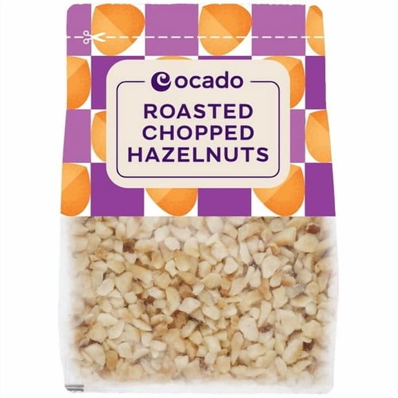 Ocado Roasted Chopped Hazelnuts 100g, British Import (Pack of 3)