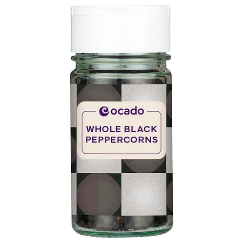 Ocado Whole Black Pepper Corns 45g, British Import (Pack of 2)