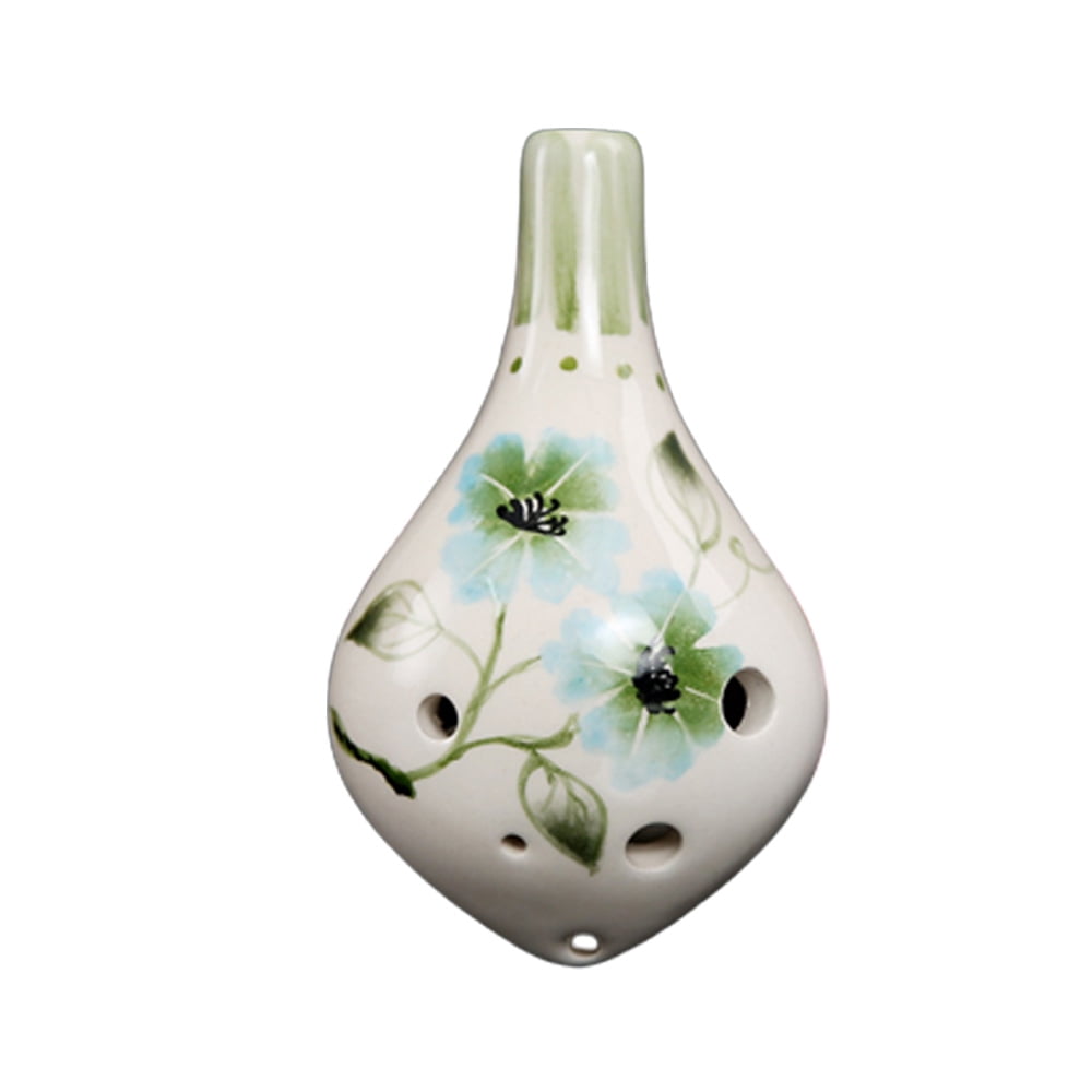 Ocarina,6 Holes Alto C Key Ceramic Ocarinas Musical Instrument Gift for