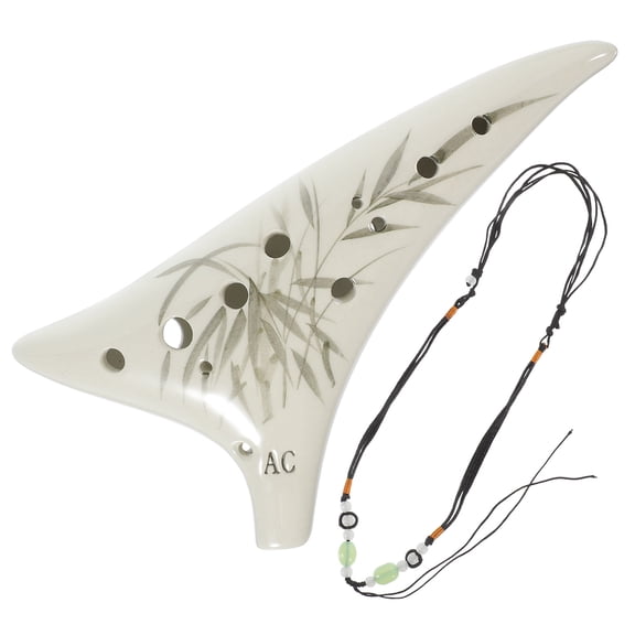 Ocarina Hole Instrument Ceramic Alto Flute Beginner Portable Practice Decorative Gift Musical Music Classical
