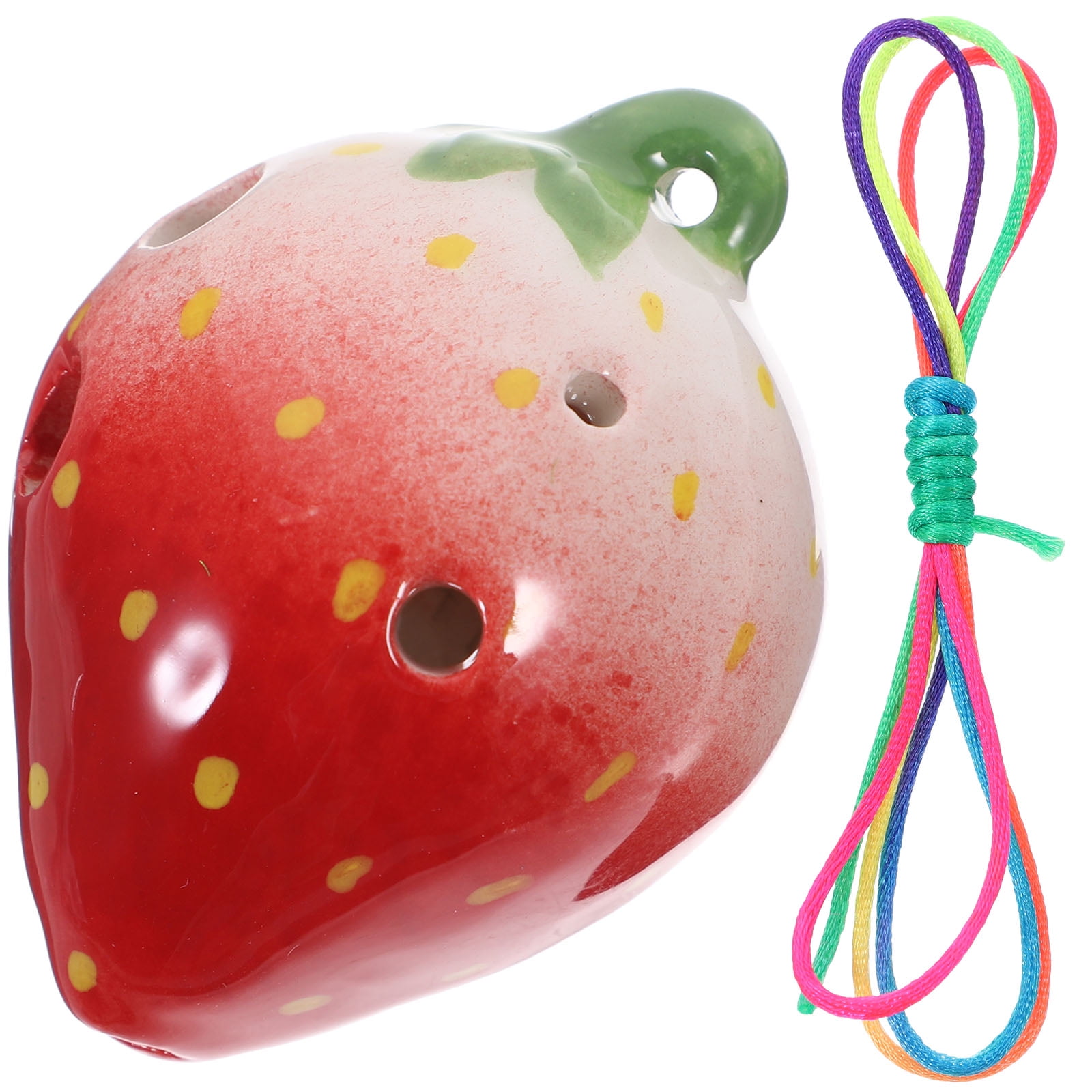 Ocarina Lovely Strawberry Shaped 6 Holes Ocarina Instrument
