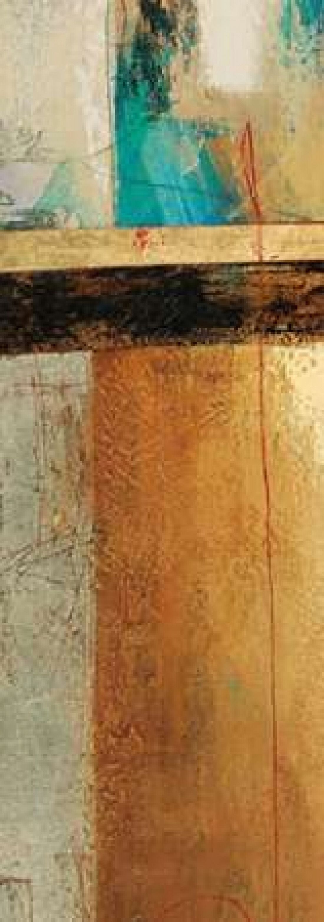 Ocaso Ochre I Canvas Art - Gabriela Villarreal Villarreal (10 x 20)