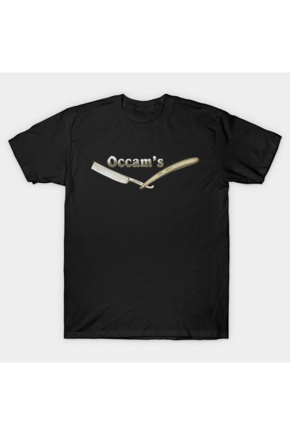 Occam's Razor Philosophical Principle Simpler Explanation Logical Law Unisex T-Shirt, up to size 3XL.