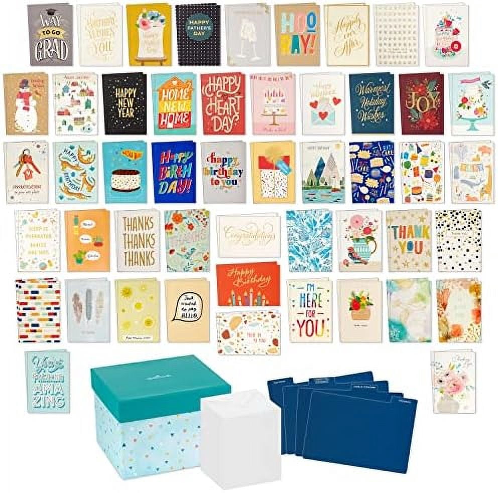All Occasion Boxed Set of Assorted Blank Greeting Cards with Card ...