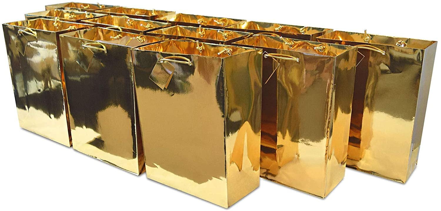Large Metallic Gold Gift Bag 12 1/4in x 17in