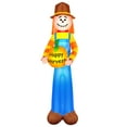 thumbnail image 1 of Occasions Airflowz Inflatable Harvest Scarecrow Holding Pumpkin, 2 ft Tall, Multicolored, 1 of 2