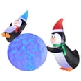 thumbnail image 1 of Occasions Christmas 6 Foot Inflatable Penguins with Swirling Lights(28840), 1 of 3