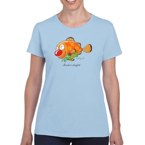 Occelaris Clownfish T-Shirt Women -Engin Selcuk Designs, Female 3X-Large