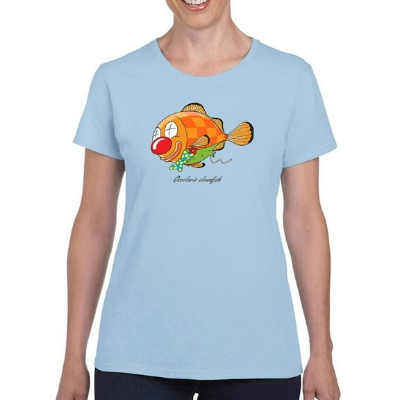 Occelaris Clownfish T-Shirt Women -Engin Selcuk Designs, Female Medium