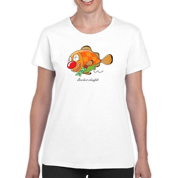Occelaris Clownfish T-Shirt Women -Engin Selcuk Designs, Female Medium