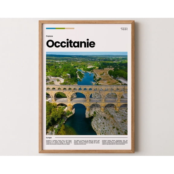 Occitanie Poster, Occitanie Print, Occitanie Photo, Occitanie Art, France Poster, France Print, Travel Poster Gift, 12x18 UNFRAMED
