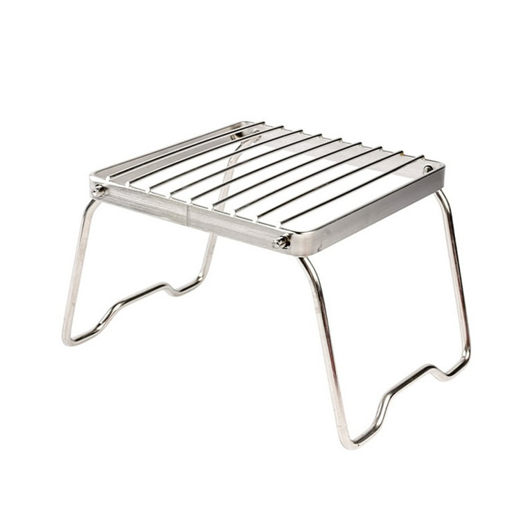 Occkic Universal Grill Rack for Gas Wood Pellet Smoker Grill Warming Rack  for Expand Cook Surface Upper Rack with Foldable Leg Design