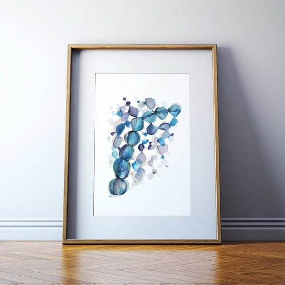 Occlusal Teeth Abstract Wall Art Print, Unframed Paper Poster 8x10in