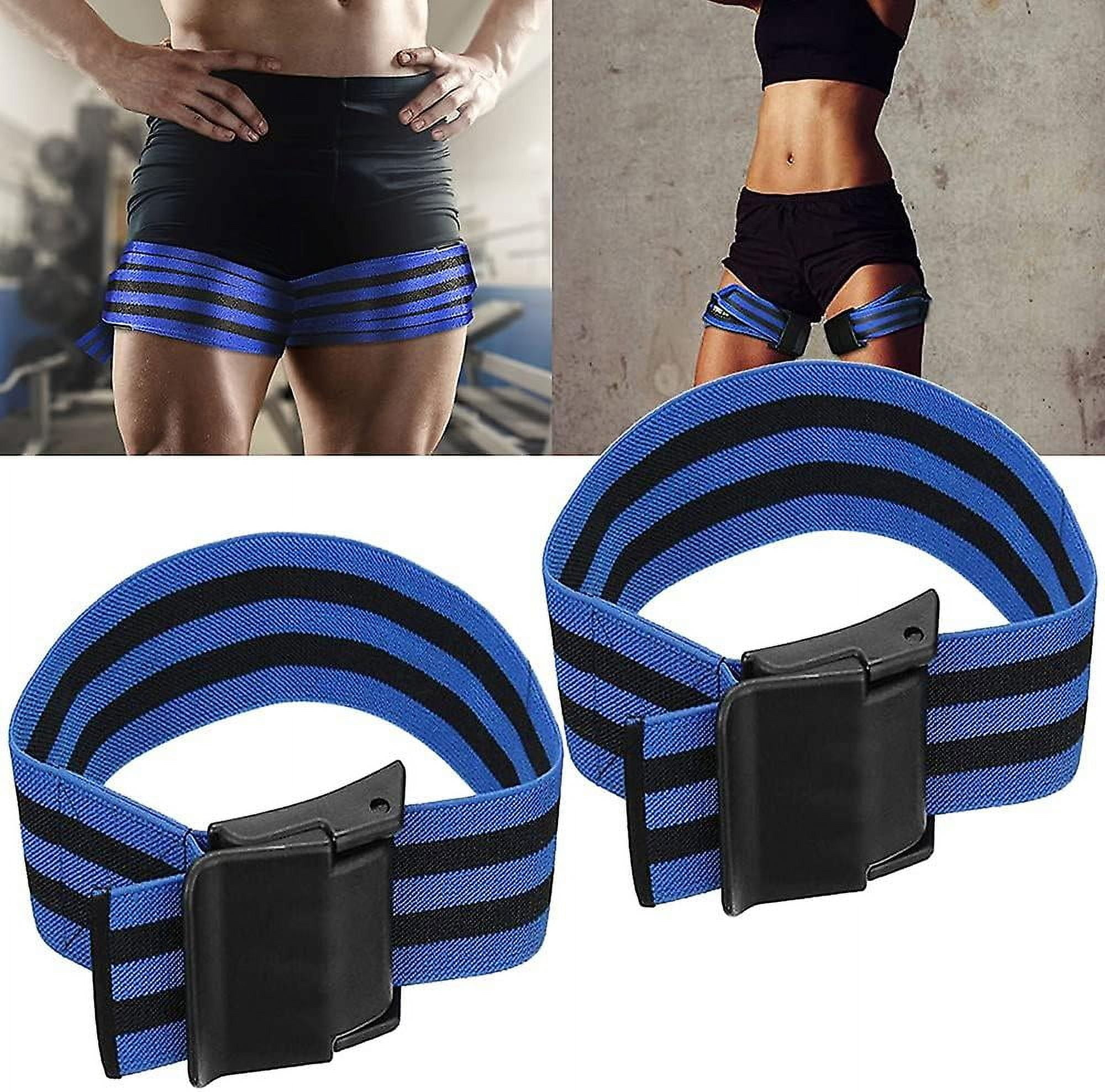 BFR Occlusion Bands For Glute Building - Adjustable Fabric Bands For Hip & Thigh Workouts