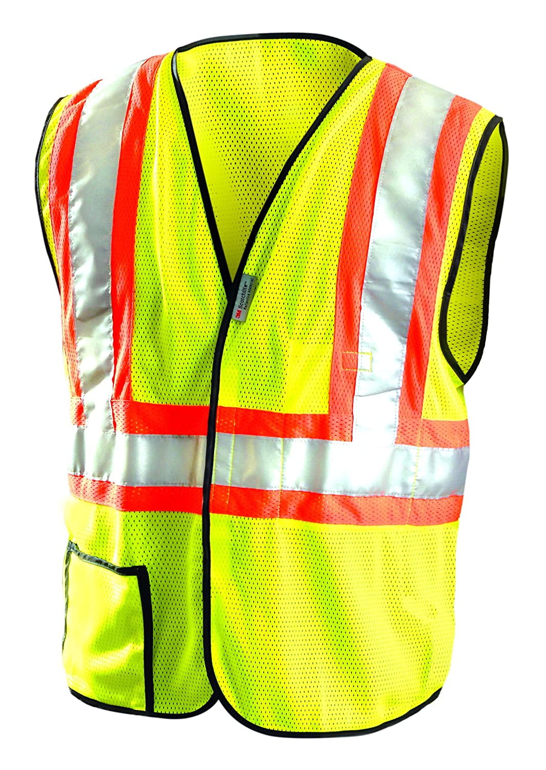 Berne Men's Hi Vis Class 2 Multi-Color Mesh Safety Vest