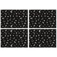 thumbnail image 1 of Occult Halloween Pattern Summer Placemats Table Placemats Set Of 4-Linen Kitchen Washable Placemats Table Mats 11.8"x17.7" Non-Slip Heat Resistant, 1 of 6