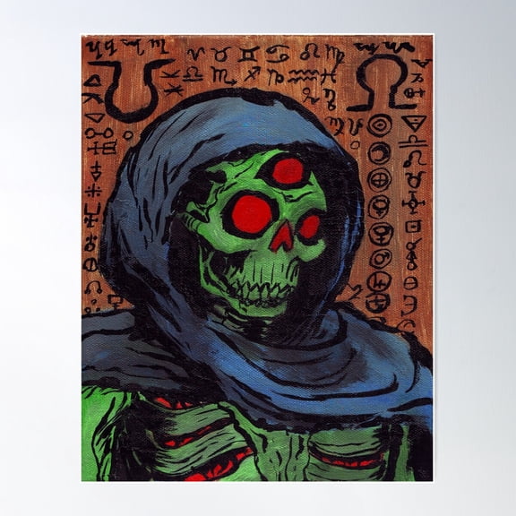 Occult Macabre Poster Wall Art, Modern Wall Decor For Living Room Bedroom, 8x12 UNFRAMED