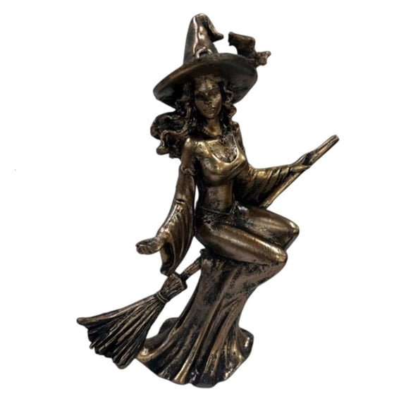 Occult Witch Sculpture Resins Gothic Decors Dark academic Table Shelf Display Art